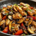 Black Pepper Chicken with Mushrooms