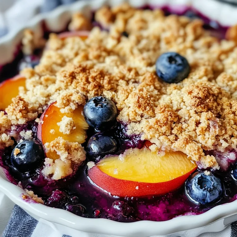 Blueberry Peach Crumble