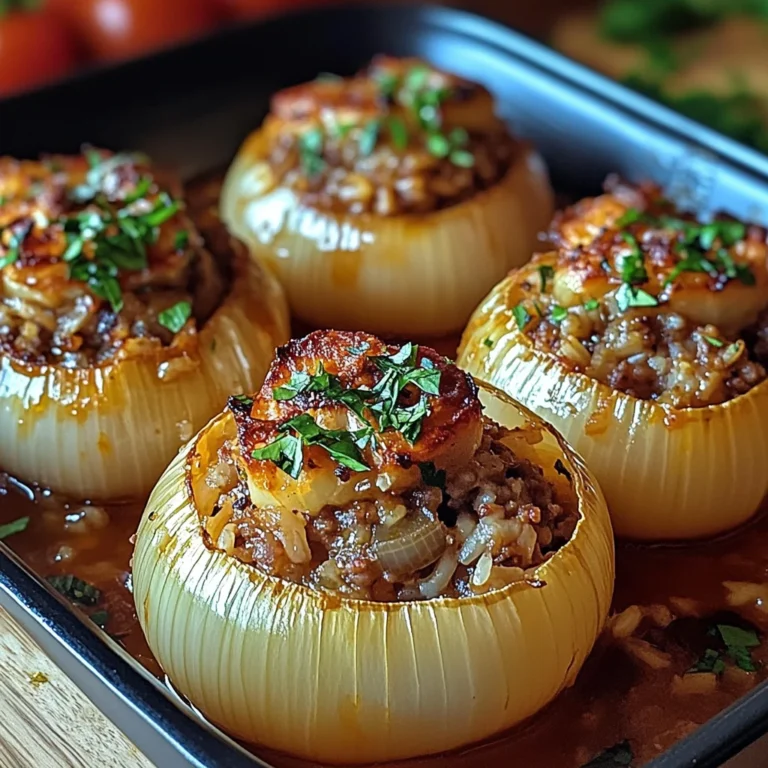 Greek Stuffed Onions