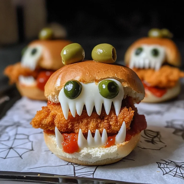 Halloween Chicken Parm Sliders