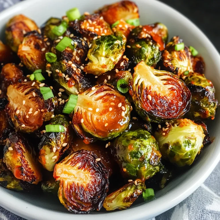 Honey Sriracha Brussels Sprouts