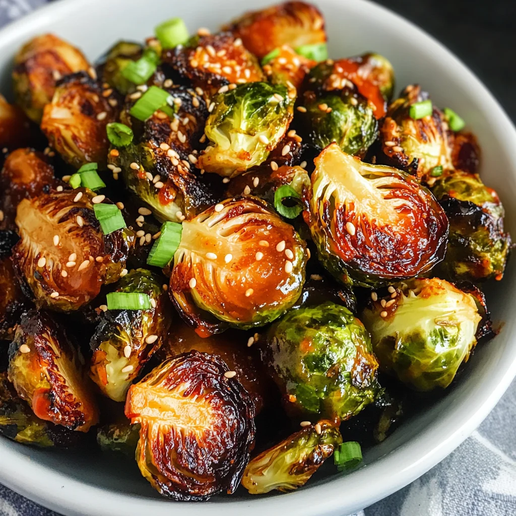 Honey Sriracha Brussels Sprouts