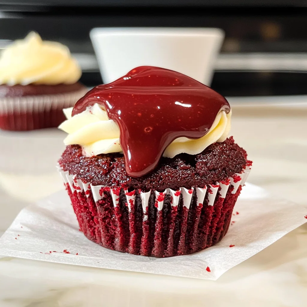 Indulge in Red Velvet Molten Lava Cupcakes