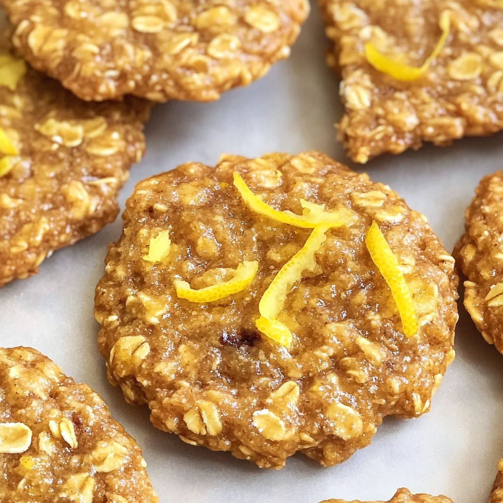 Lemon Oatmeal No-Bake Cookies
