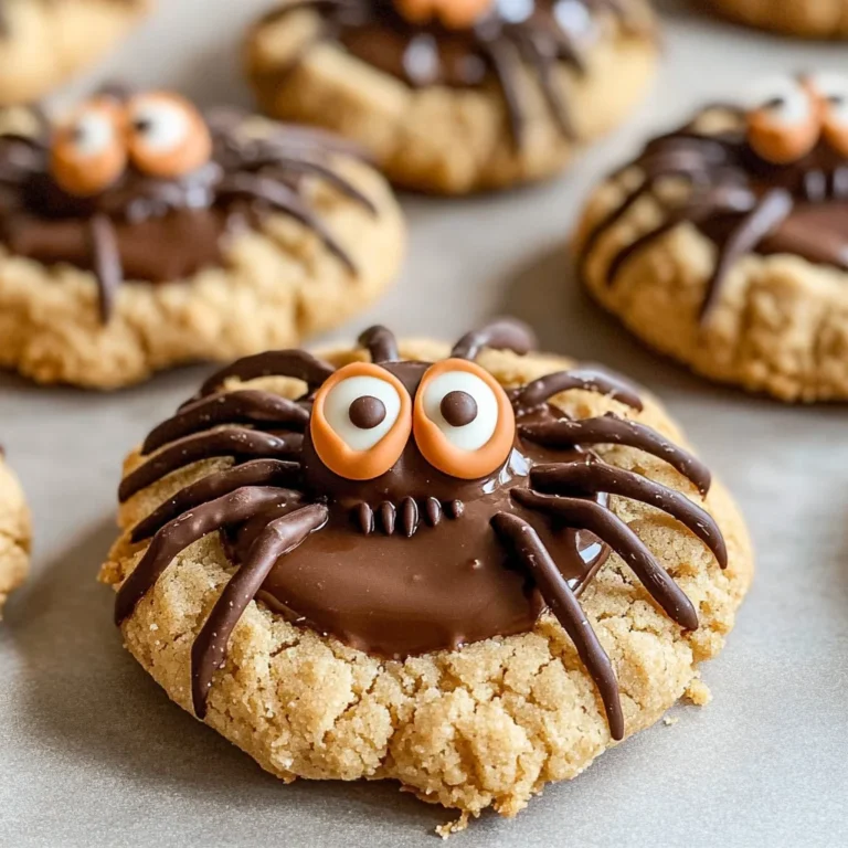 Peanut Butter Spider Cookies
