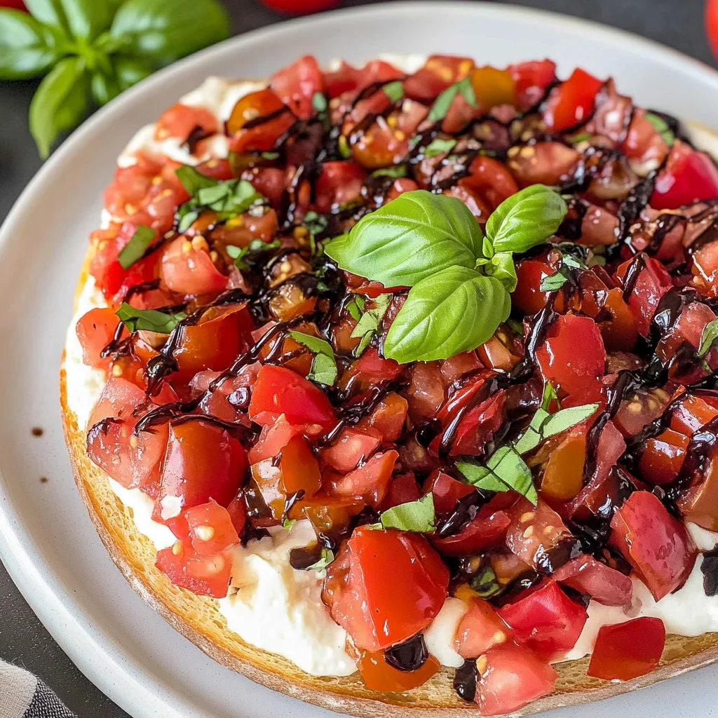 Zesty Goat Cheese Bruschetta Dip