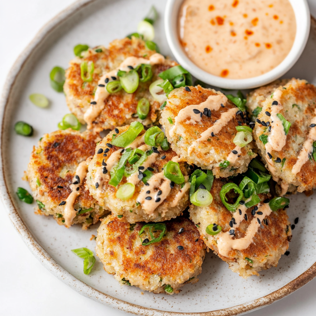 Bold Asian-Style Tuna Cakes with Spicy Mayo