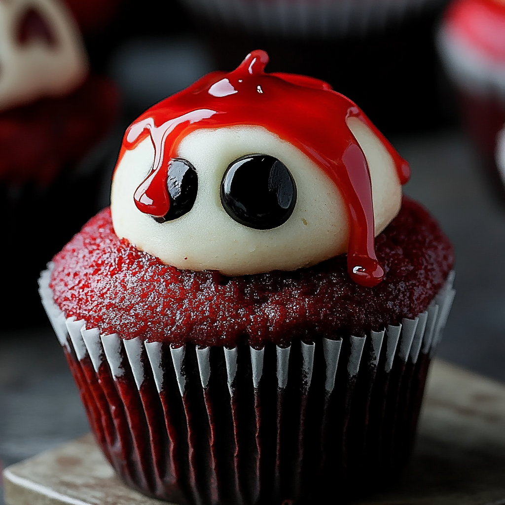 Halloween Augapfel Cupcakes