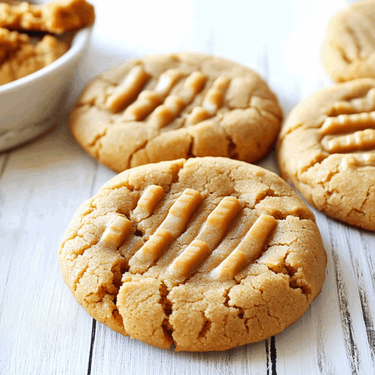 Thick and Chewy Peanut Butter Cookies Recipe