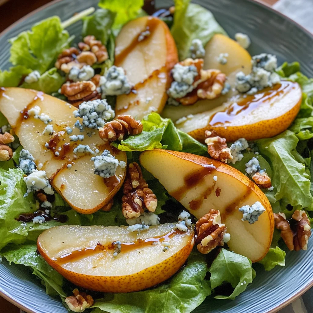 Caramelized Pear and Blue Cheese Salad: A Sweet and Savory Delight