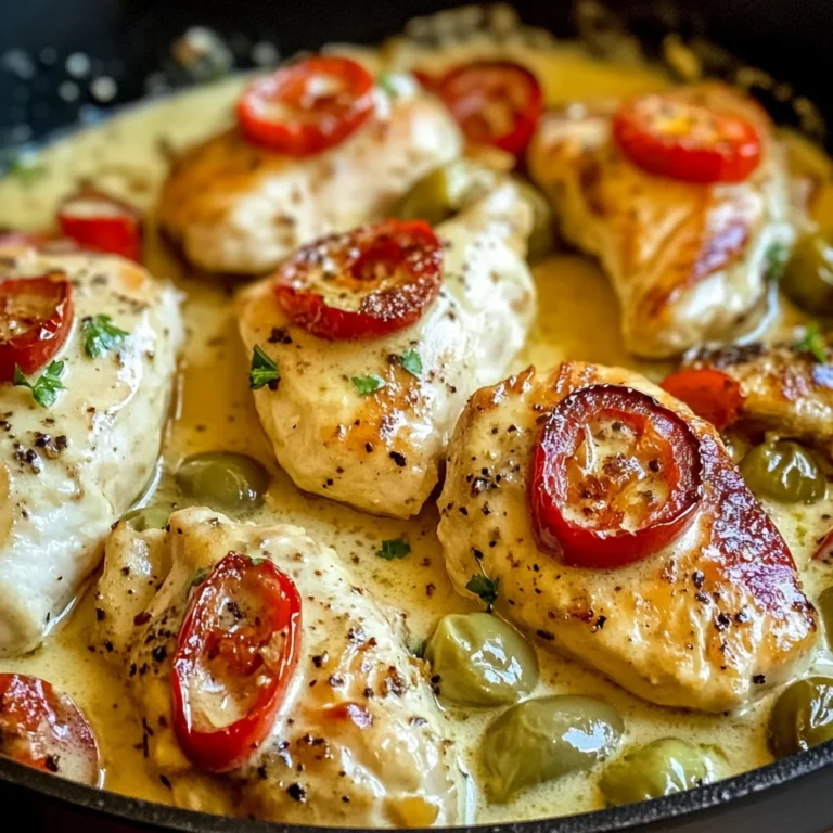 Creamy Pepperoncini Chicken Skillet Recipe - Quick & Easy