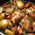 Crockpot Herb Chicken and Veggies