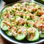 Easy California Roll Cucumber Salad