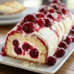 Heavenly Cherry Cheesecake Cake Roll Recipe