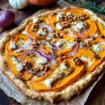 Kürbis-Flammkuchen mit Feta