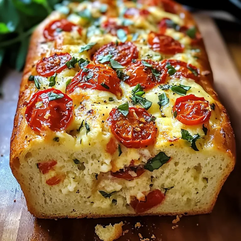Savory Caprese Bread : A Fresh Italian Bread