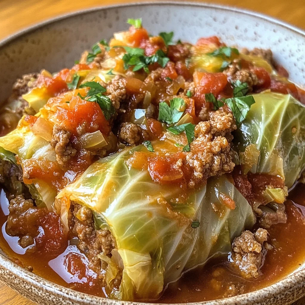 Slow Cooker Unstuffed Cabbage Rolls