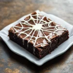 Spider Web Brownies