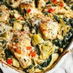Spinach Artichoke Chicken Bake