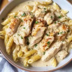 The Best Crockpot Garlic Parmesan Chicken Pasta Recipe