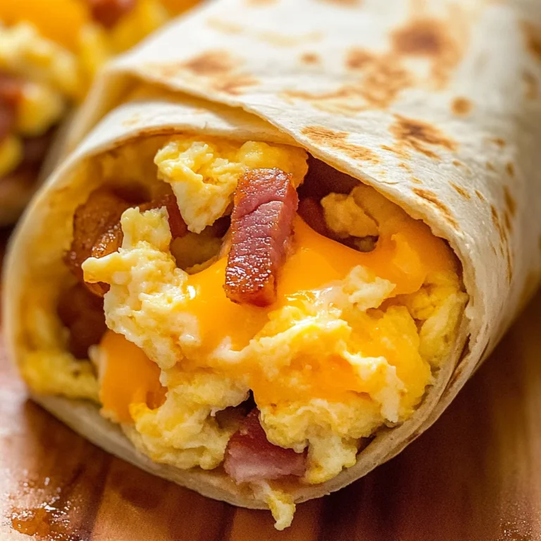 Turkey Bacon Egg and Cheese Breakfast Burritos