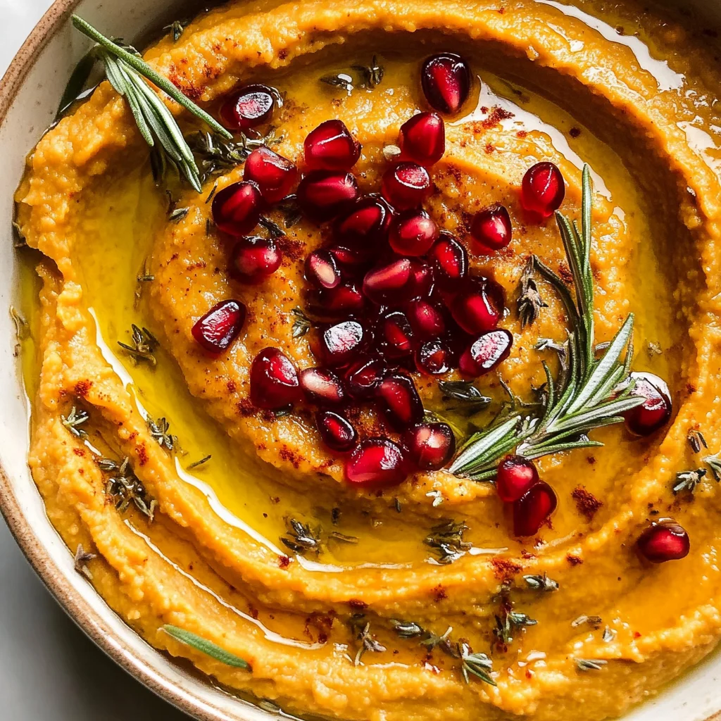 10-Minute Cozy & Creamy Pumpkin Hummus