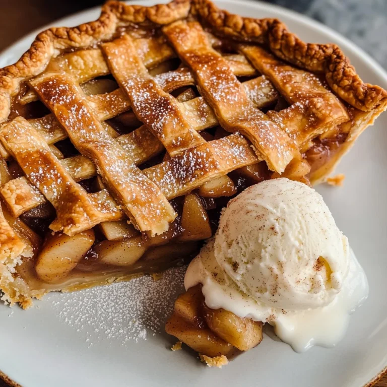 Apple Pie à la Mode (Apple Pie with Ice Cream Recipe)