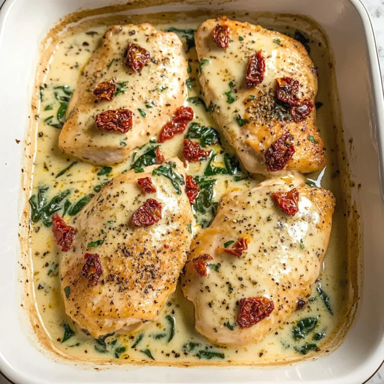 Baked Tuscan Chicken Breast