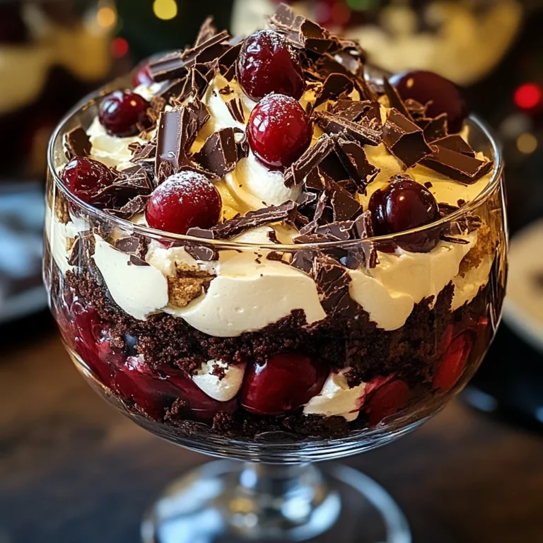 Black Forest Trifle for Christmas