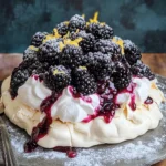 Blackberry Pavlovas