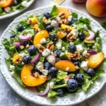 Blueberry Peach Feta Salad