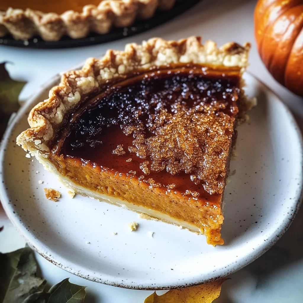 Bourbon Brûlée Pumpkin Pie Recipe