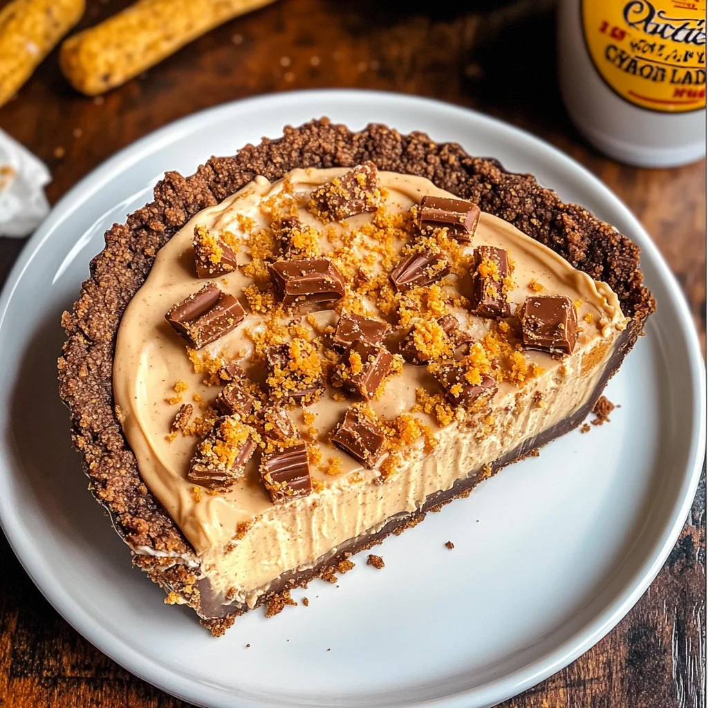 Butterfinger Pie with Peanut Butter