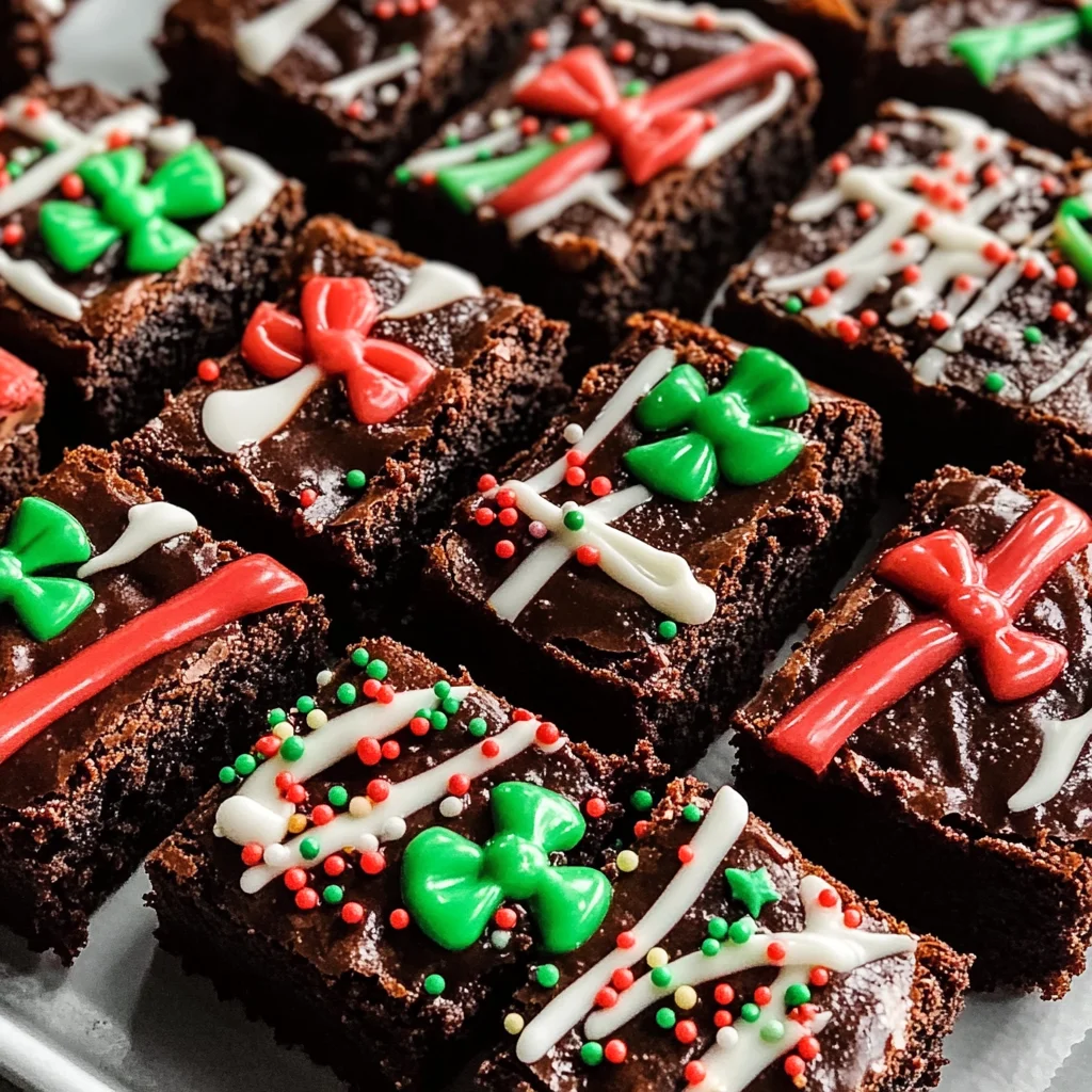 Christmas Present Brownies