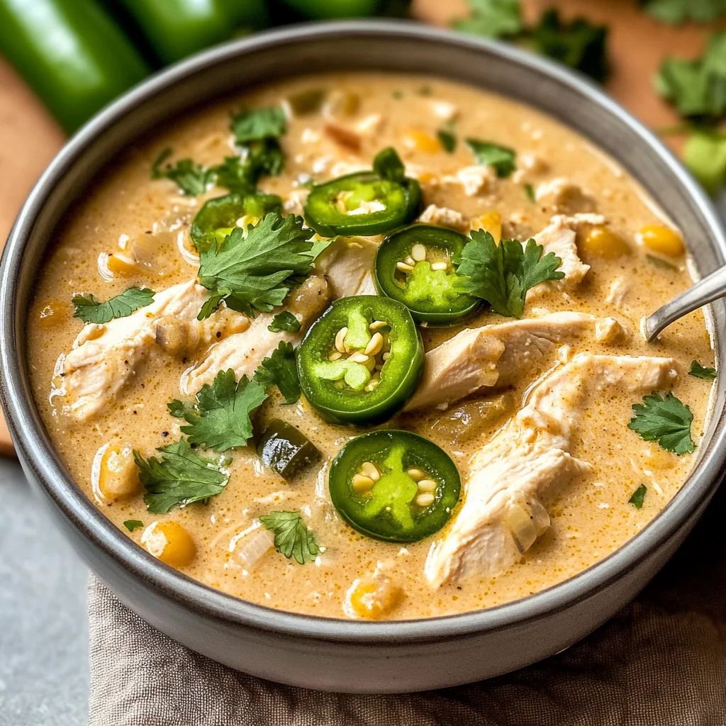 Creamy Jalapeño White Chicken Chili