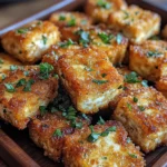 Crispy Garlic Herb Tofu Nuggets