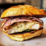 Grilled Chicken Cordon Bleu Sandwich