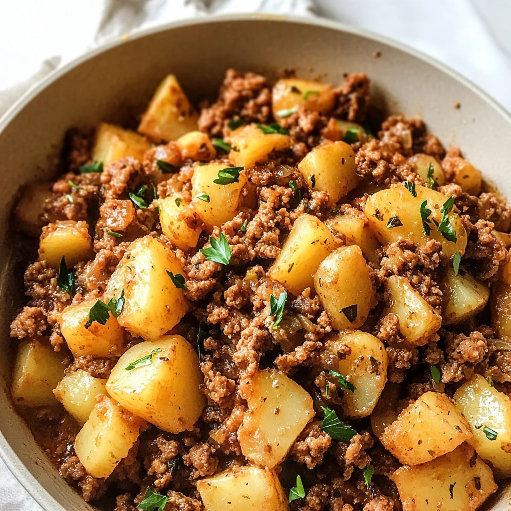 Ground turkey with potatoes