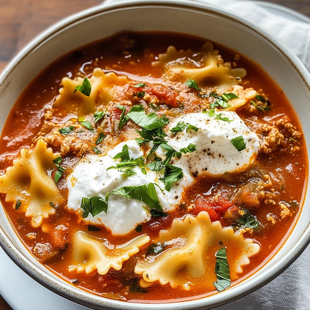 Lasagna Soup