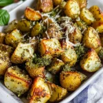 Parmesan Pesto Roasted Potatoes