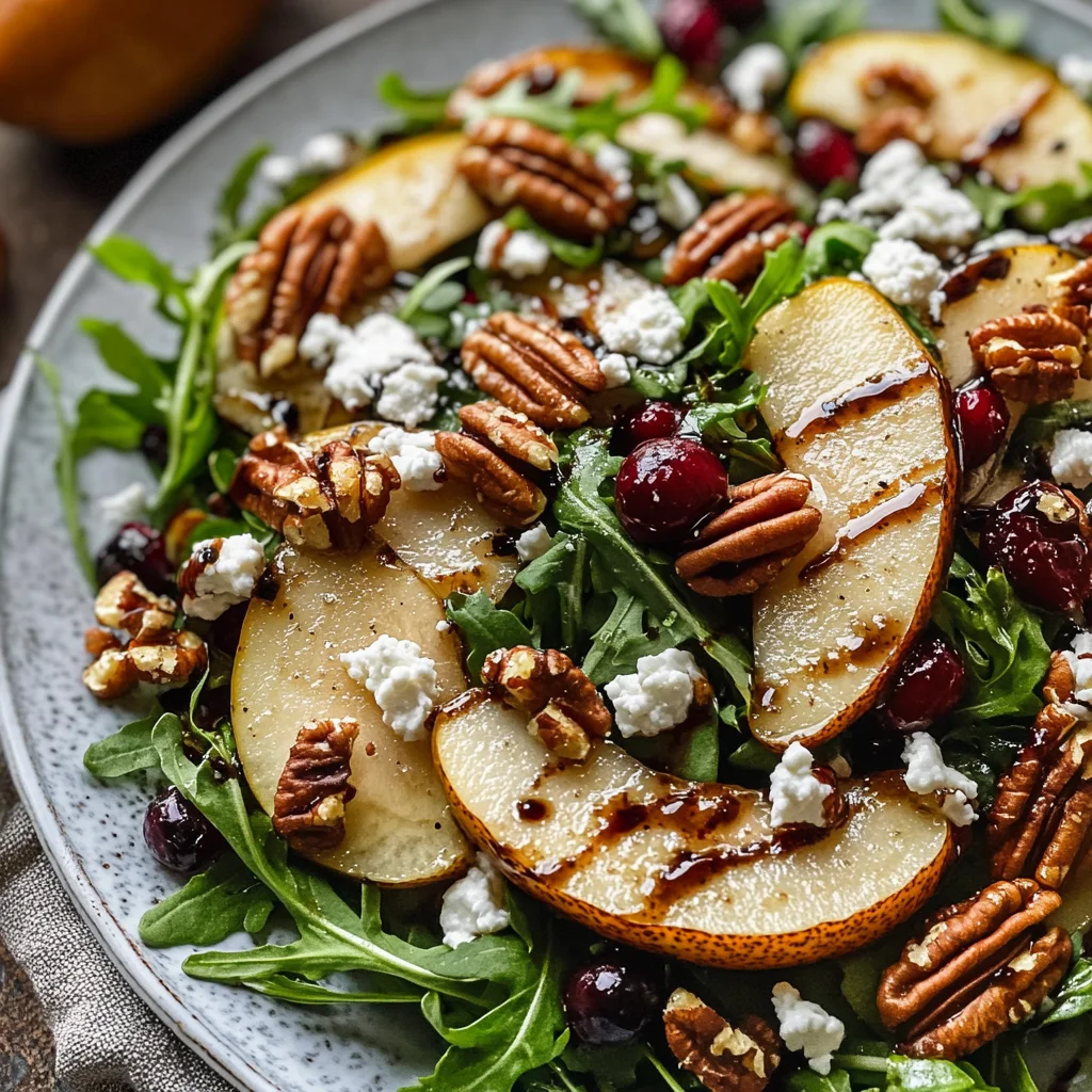 Pear Salad with Balsamic Vinaigrette