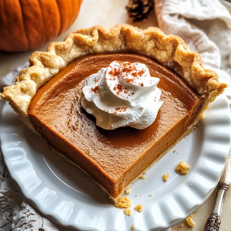Pumpkin Pie Recipe