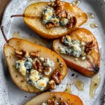Roasted Pears with Blue Cheese, Walnuts and Honey Recipe