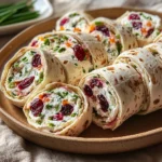 Savory Christmas Cranberry Roll Ups