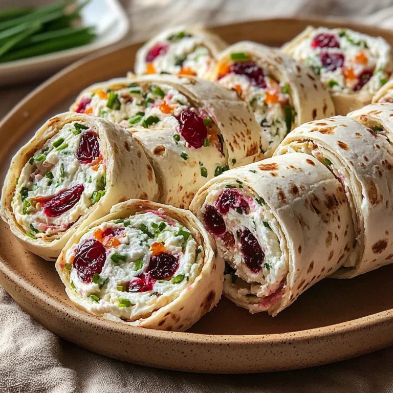Savory Christmas Cranberry Roll Ups