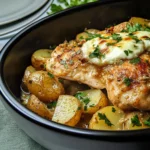 Slow Cooker Parmesan Garlic Chicken and Potatoes