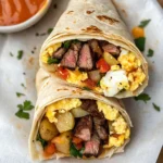 Steak and Egg Breakfast Burrito