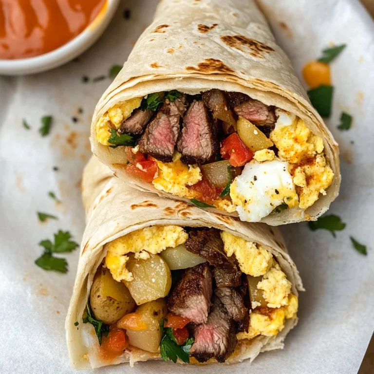 Steak and Egg Breakfast Burrito