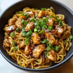 Sticky Garlic Chicken Noodles
