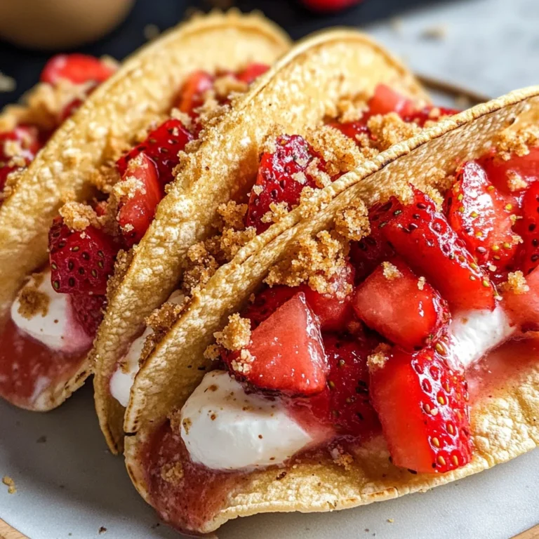 Strawberry Crunch Cheesecake Tacos